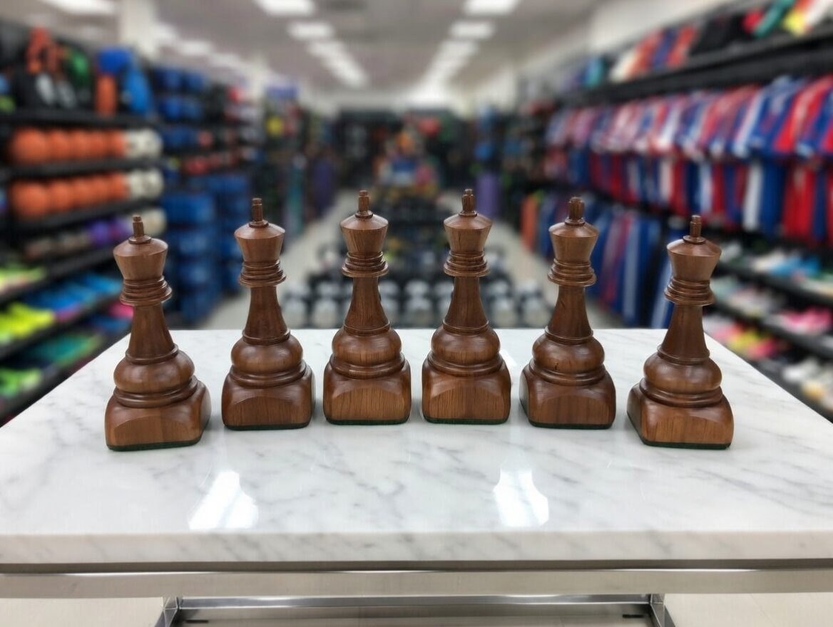 Architectural Giant Chess Design oversized outdoor chess set in luxury tropical resort environment