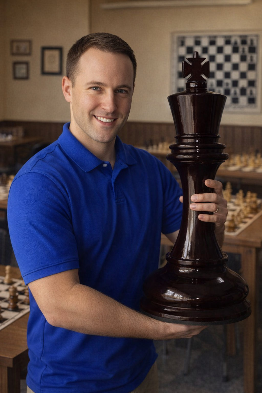 Handcrafted Giant Chess Showcase oversized outdoor chess set in luxury tropical resort environment