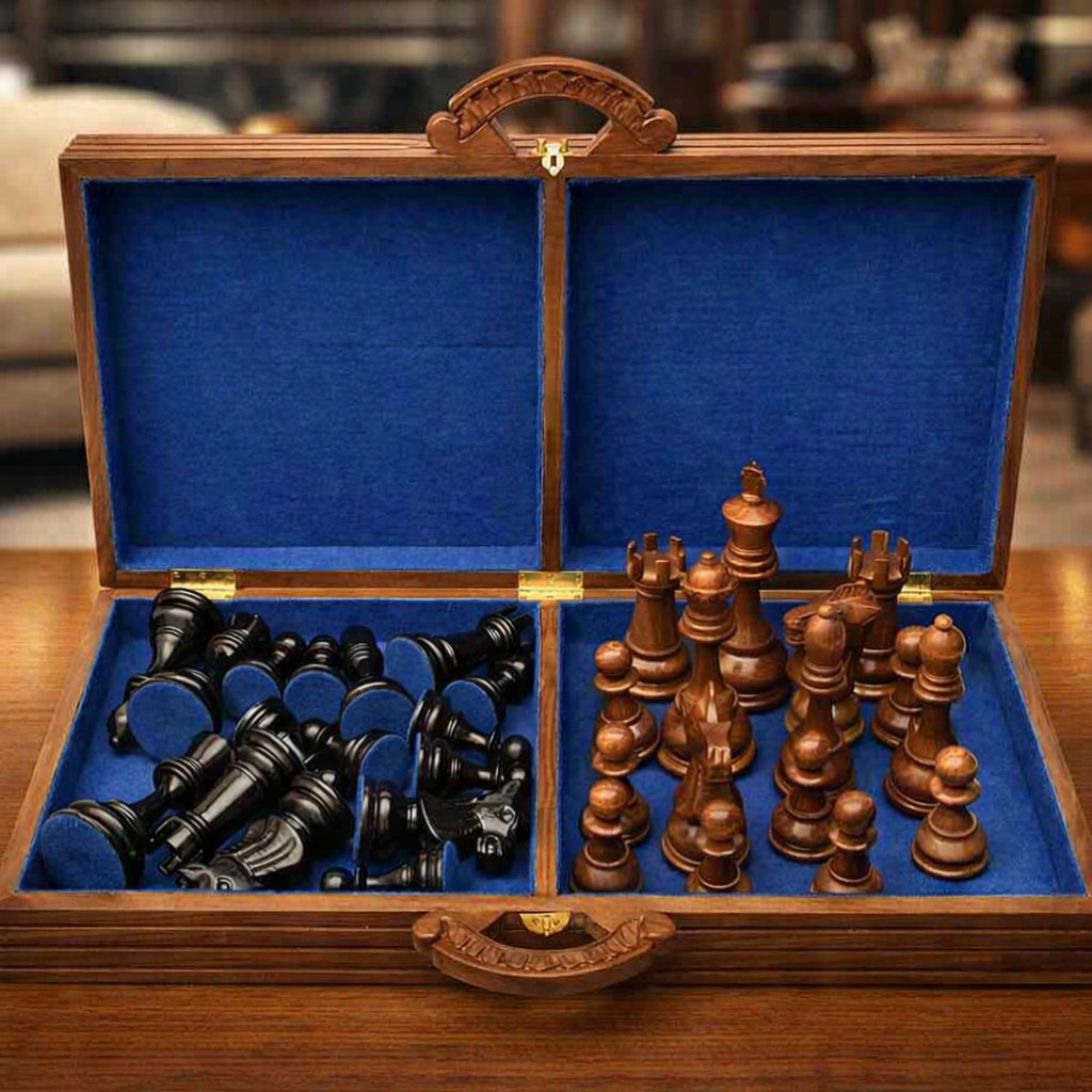Premium Garden Chess Installation oversized outdoor chess set in luxury tropical resort environment