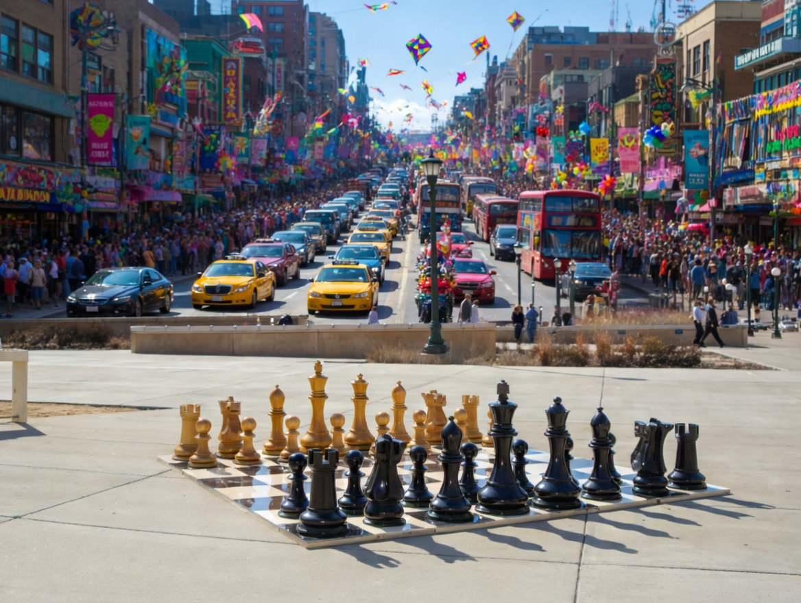 Luxury Resort Giant Chess Experience oversized outdoor chess set in luxury tropical resort environment