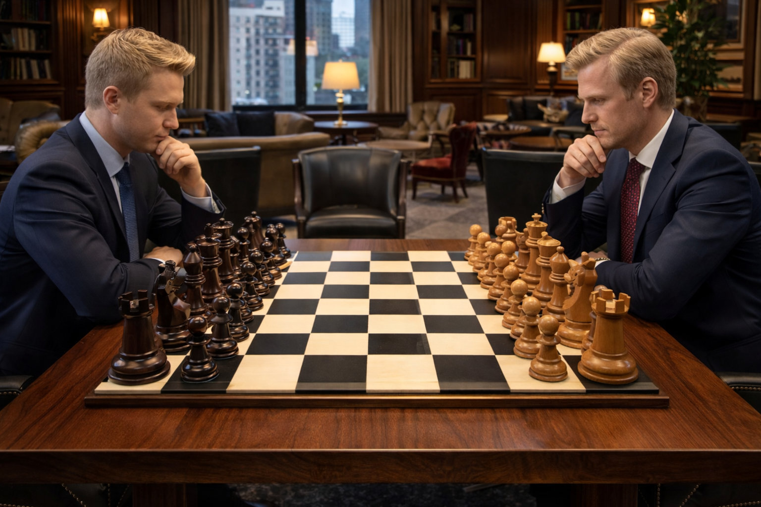 Handcrafted Giant Chess Showcase oversized outdoor chess set in luxury tropical resort environment