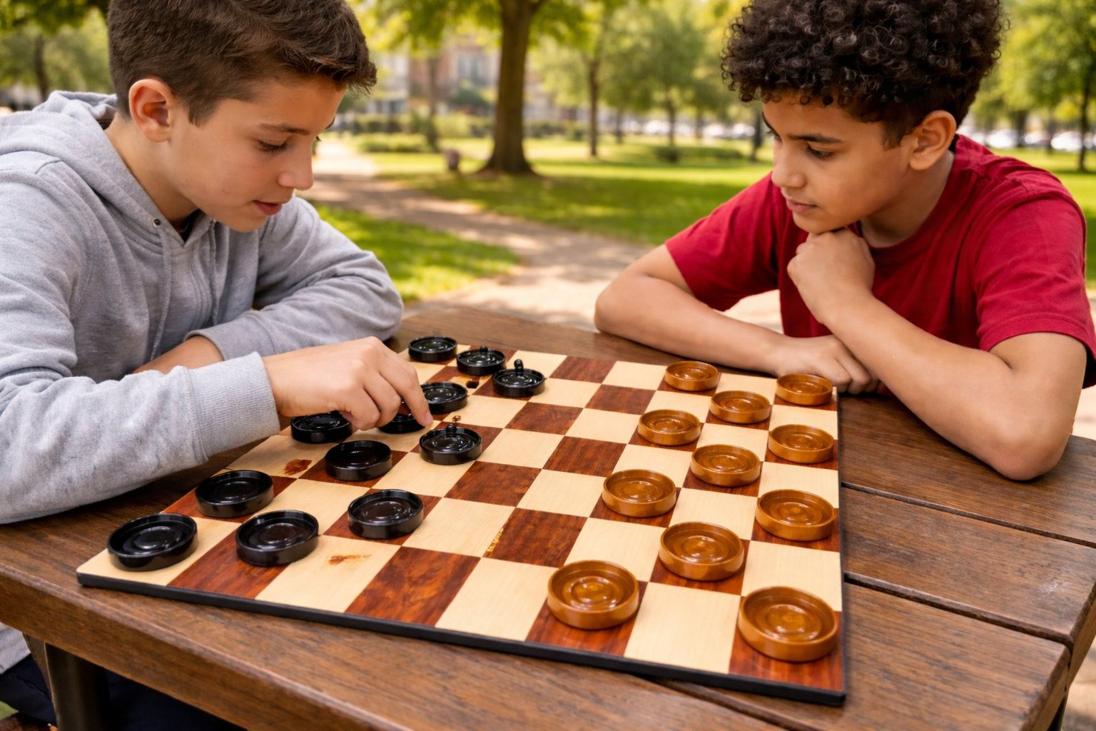 Exclusive Giant Chess Gallery oversized outdoor chess set in luxury tropical resort environment