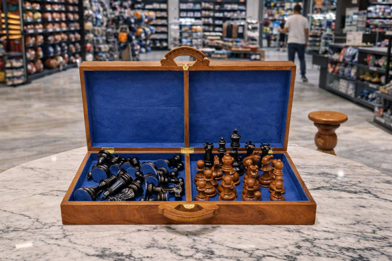 Luxury Resort Giant Chess Experience oversized outdoor chess set in luxury tropical resort environment