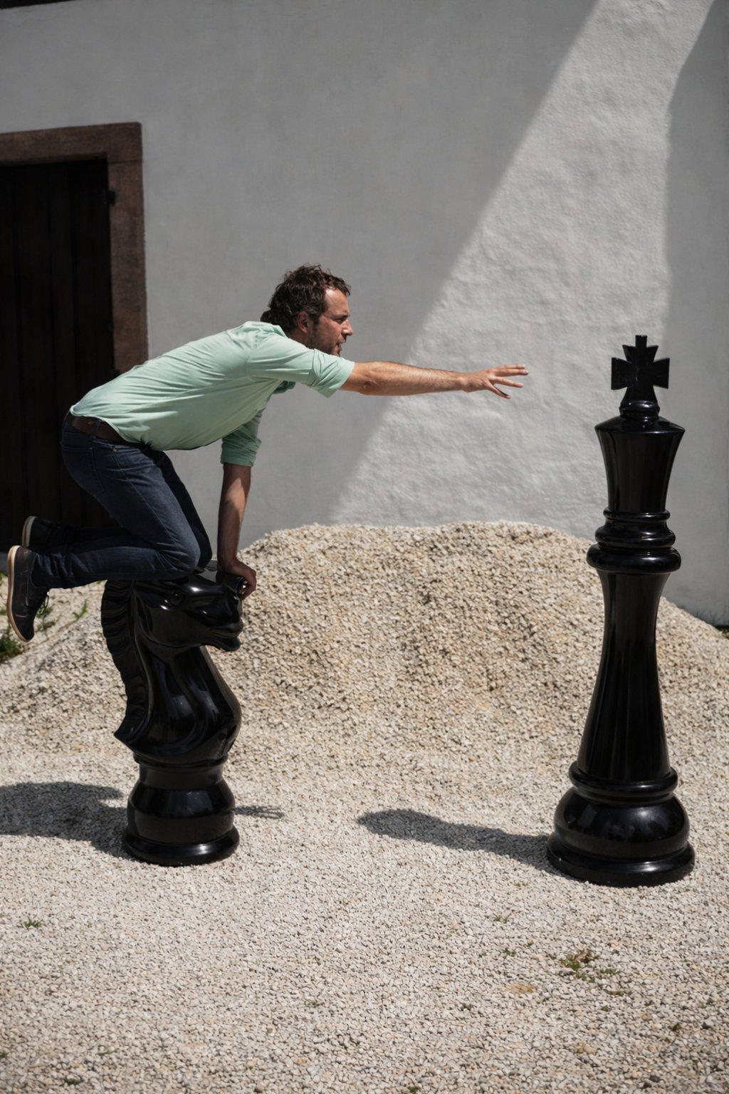 Luxury Resort Giant Chess Experience oversized outdoor chess set in luxury tropical resort environment