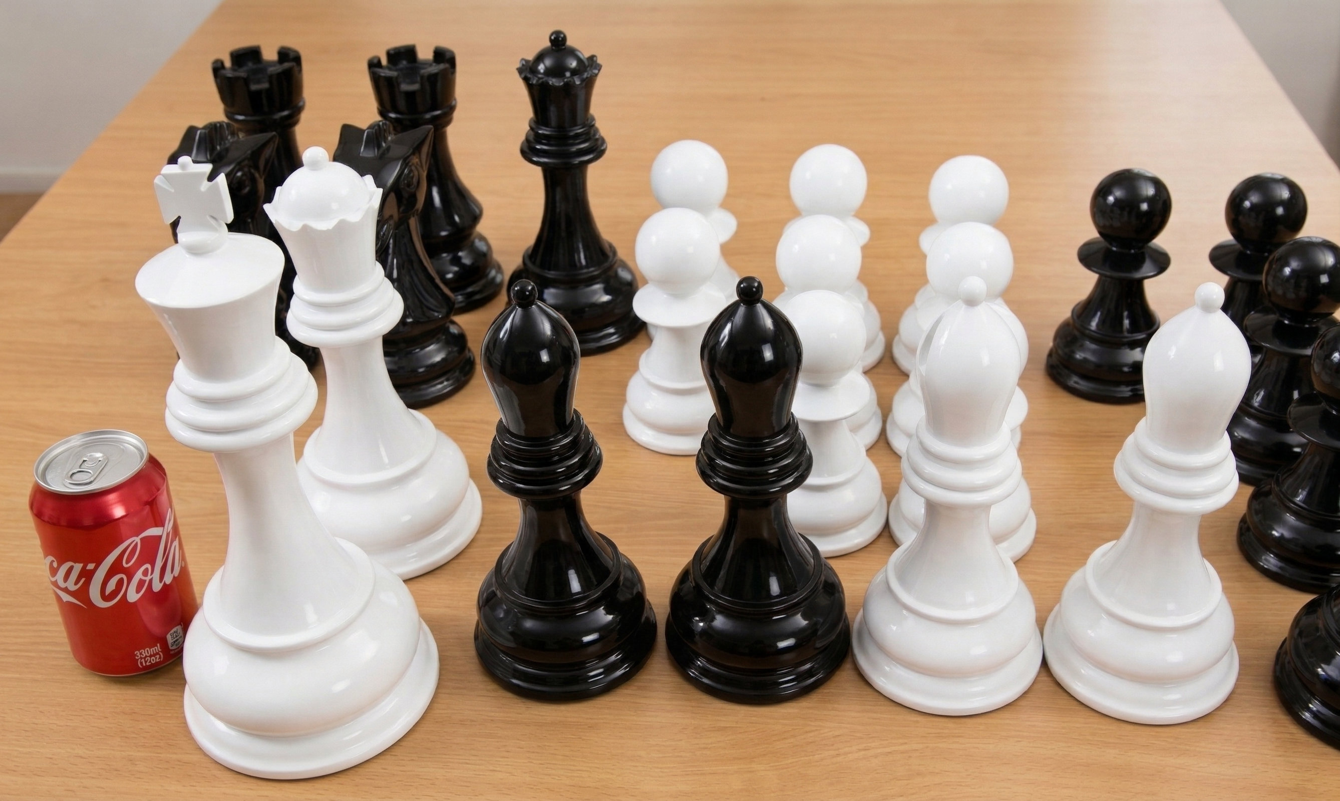 Modern Luxury Chess Lifestyle oversized outdoor chess set in luxury tropical resort environment