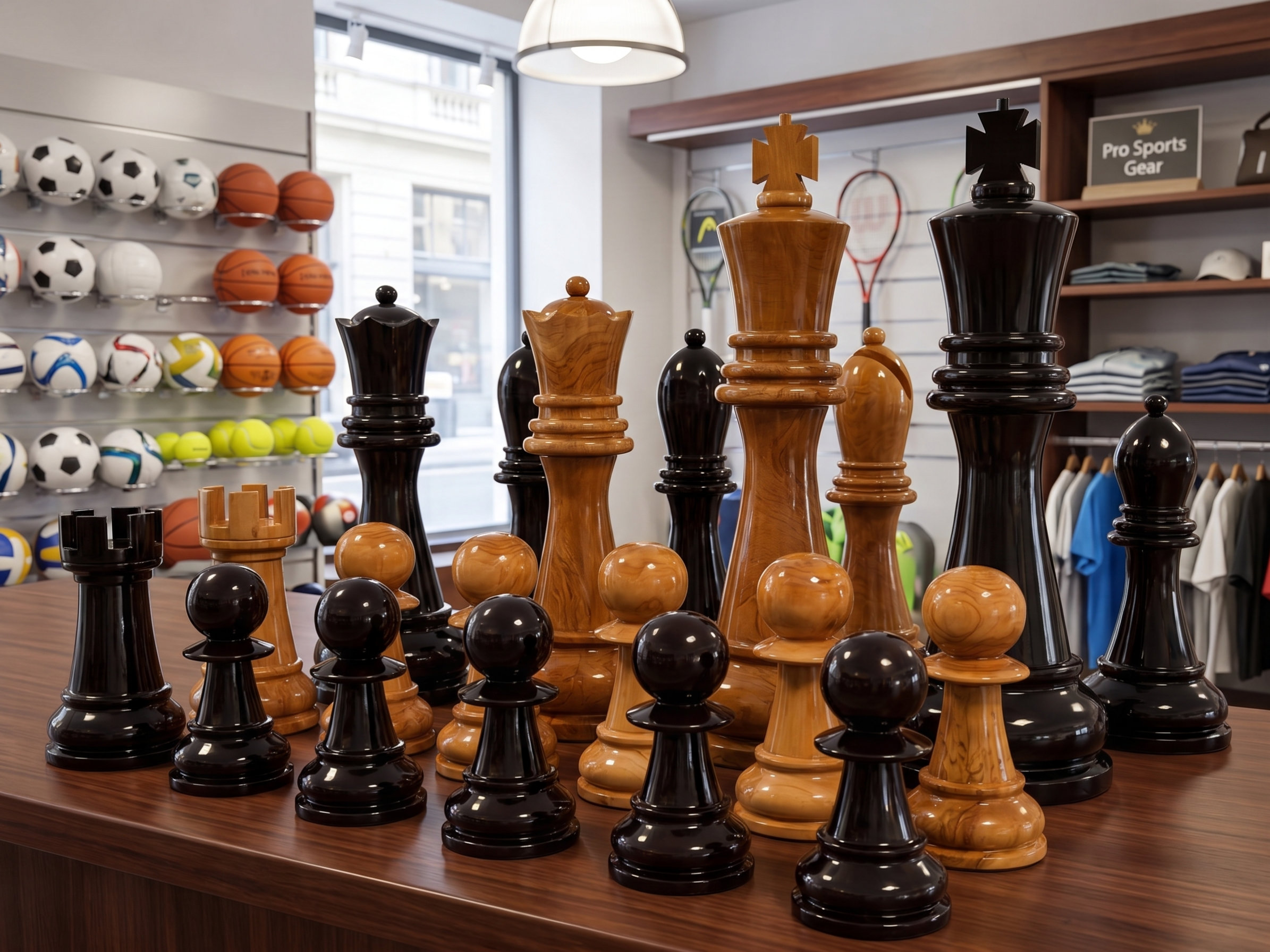 Luxury Resort Giant Chess Experience oversized outdoor chess set in luxury tropical resort environment