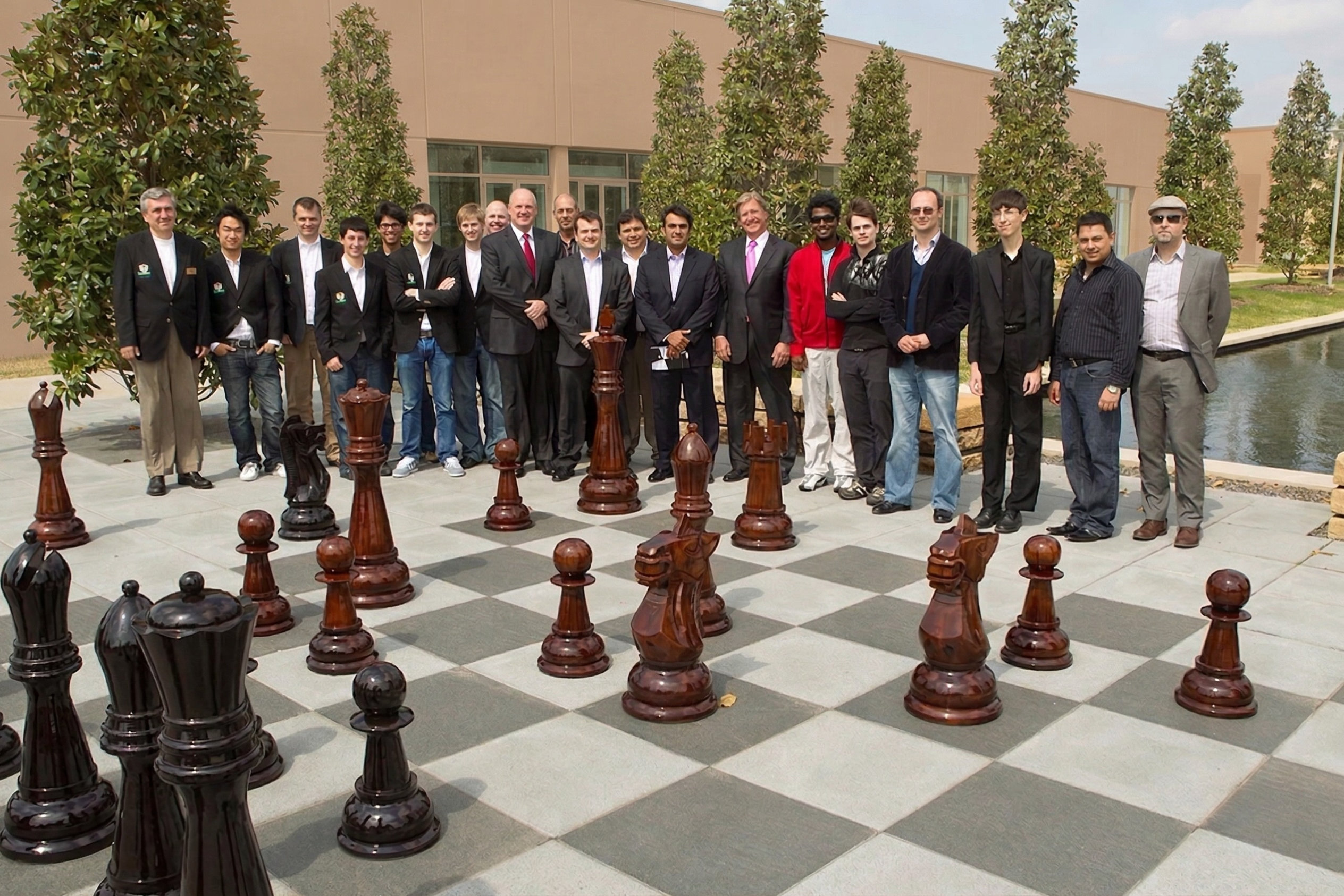 Luxury Resort Giant Chess Experience oversized outdoor chess set in luxury tropical resort environment