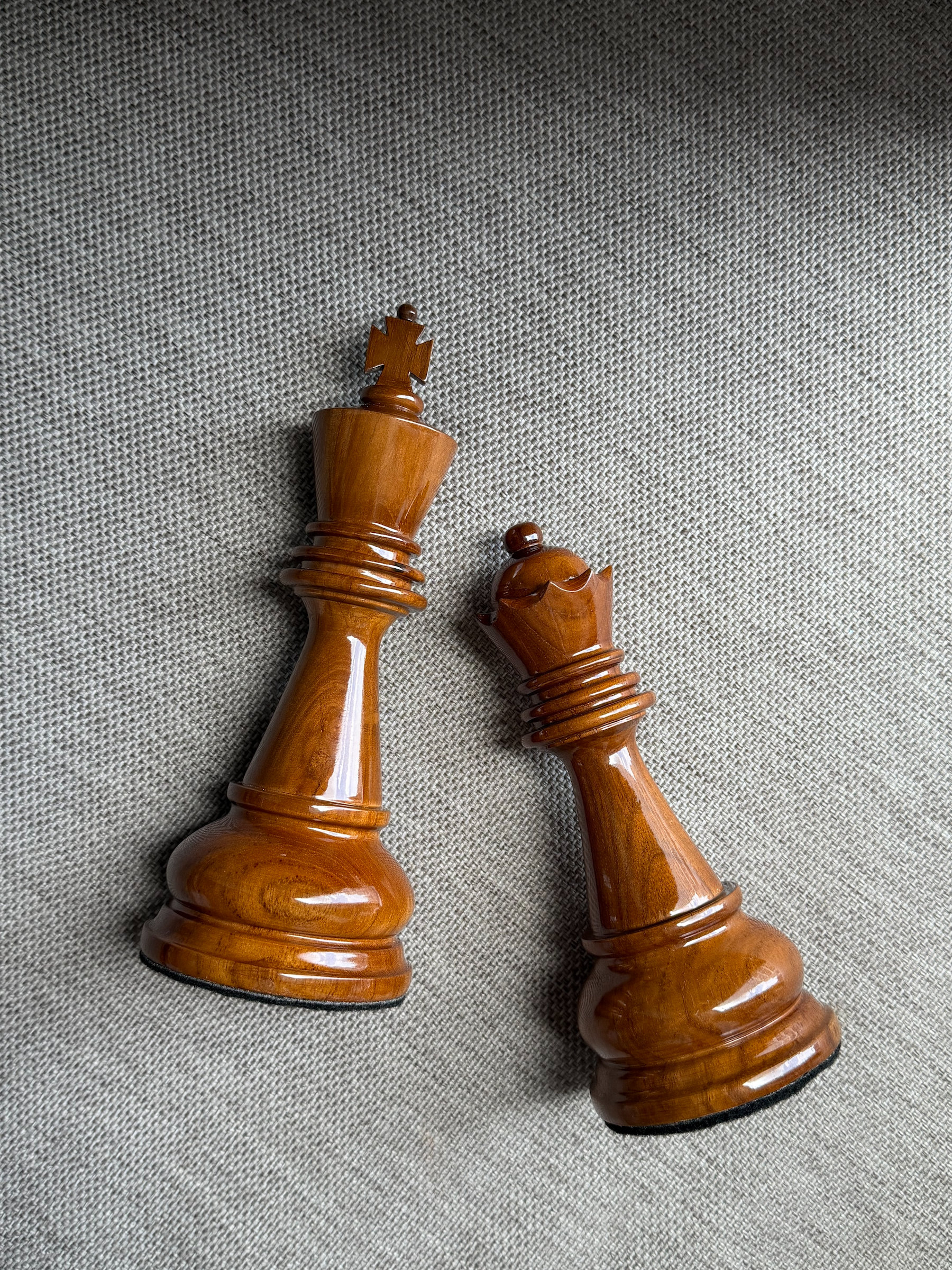 Elegant Outdoor Chess Collection oversized outdoor chess set in luxury tropical resort environment