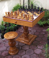 wooden chess set