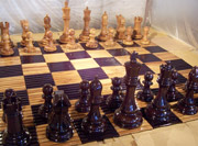 24 inch Wooden Chess Set