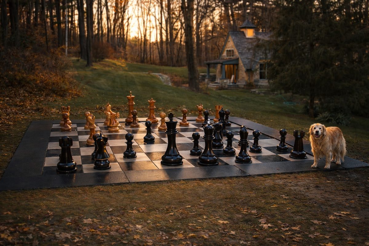 Thumbnail for A Majestic Teak Chess Set in Massachusetts, USA