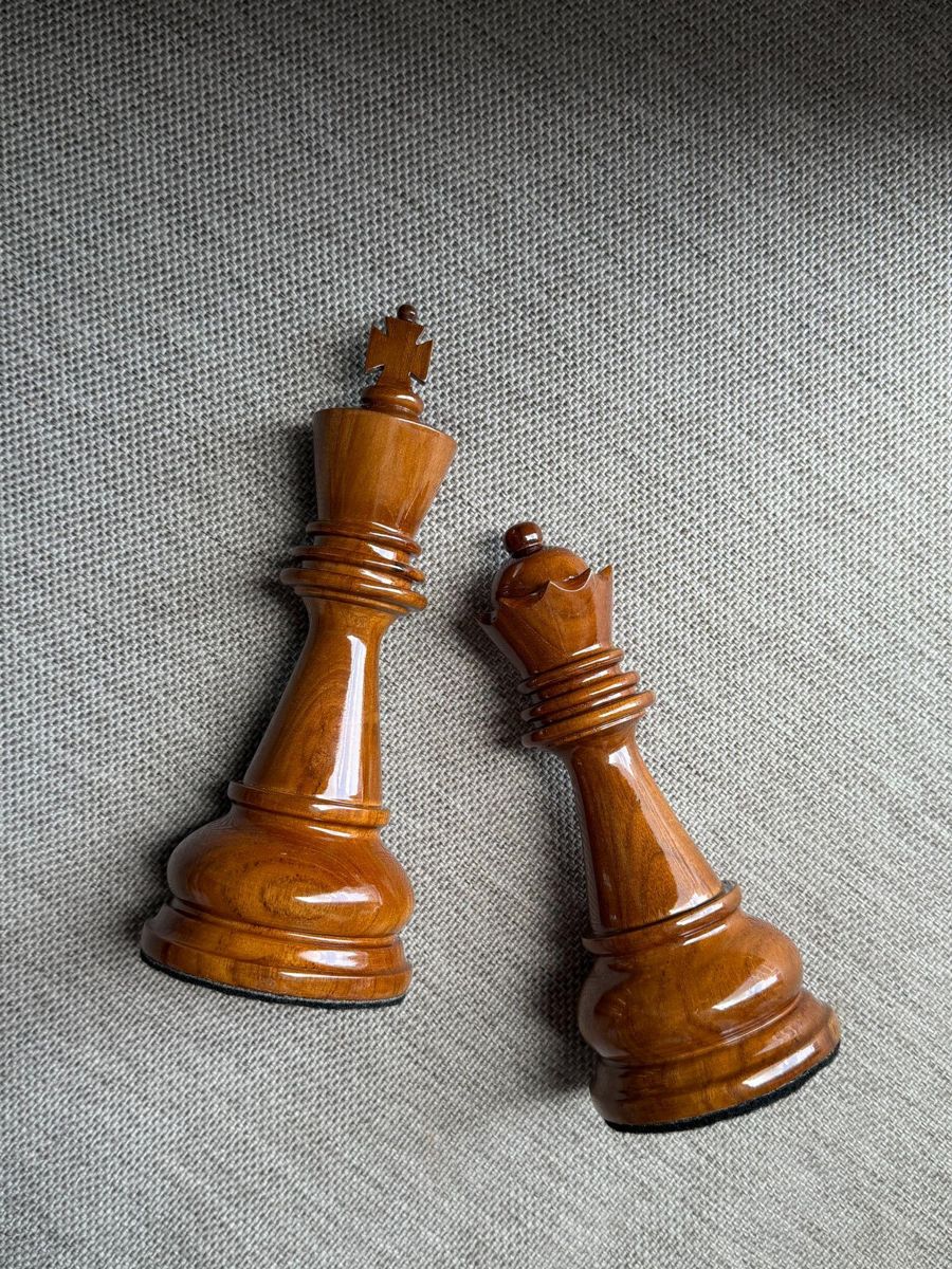 Thumbnail for Discover the Timeless Elegance of the Teak Chess Set_ Luxury Handcrafted Wooden Chess Pieces_