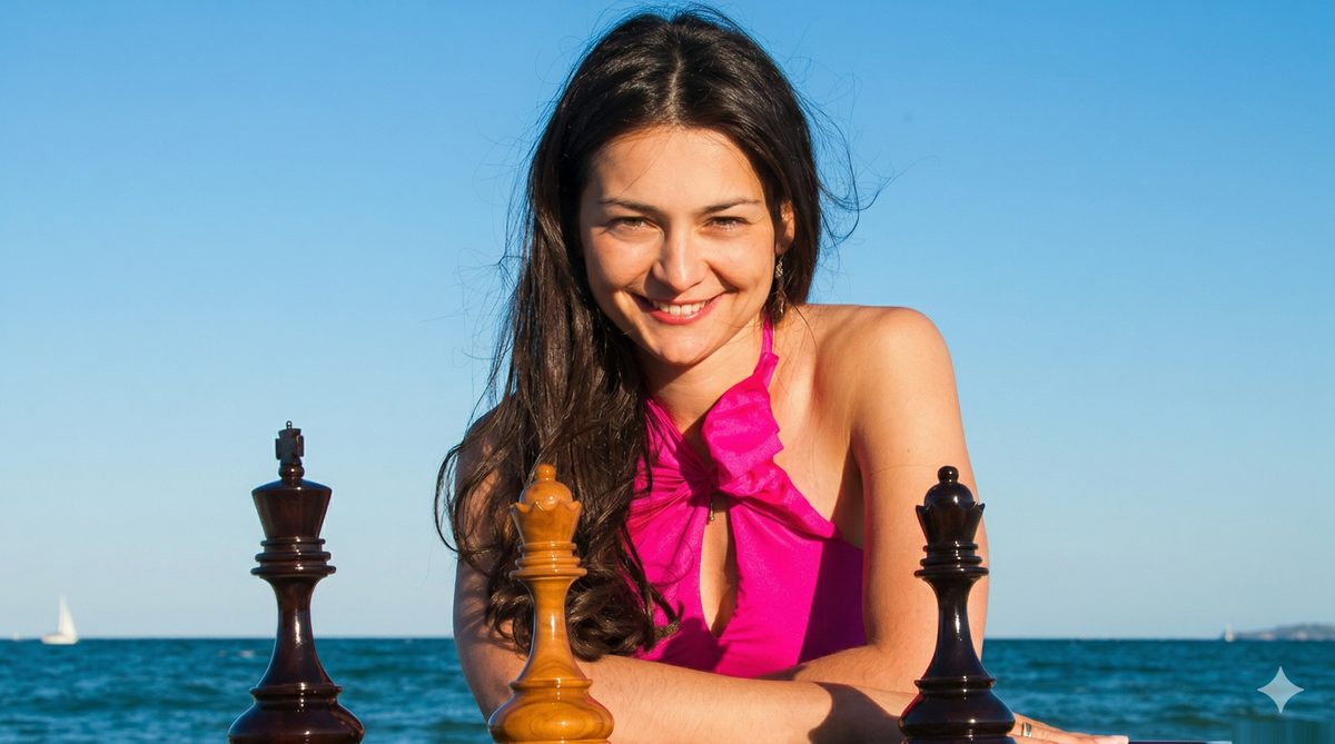 Thumbnail for The Queen's Choice: Alexandra Kosteniuk and the Art of the Teak Chess Set