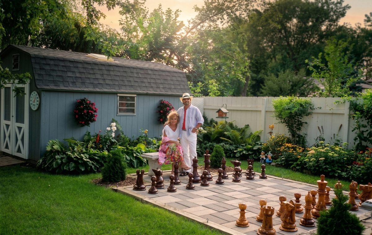 Thumbnail for The Timeless Elegance of Teak Chess in the Garden