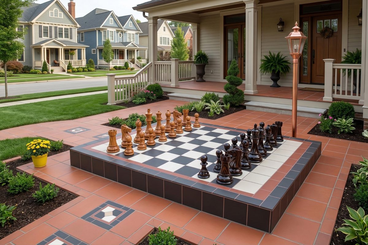Thumbnail for Transform Your Terrace: The Ultimate Giant Teak Wood Chess Set for Your Home