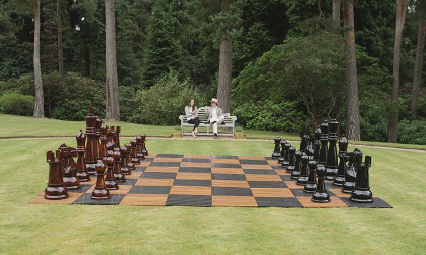 Giant Chess Set, 72 Inches Tall, Fiberglass